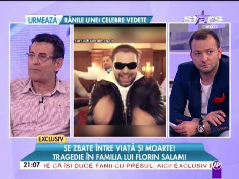 Ultimele noutăţi despre cumnatul lui Florin Salam: "Are tijă în picior, era tumefiat"