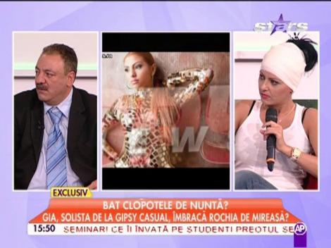 Bat clopote de nuntă? Gya, solista de la Gipsy Casual, &icirc;mbrăcă rochia de mireasă?