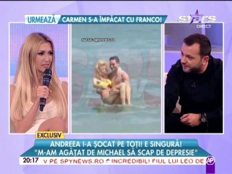 Andreea Bălan, declaraţie ŞOC: "Michael a fost un partener bun de distracţie"