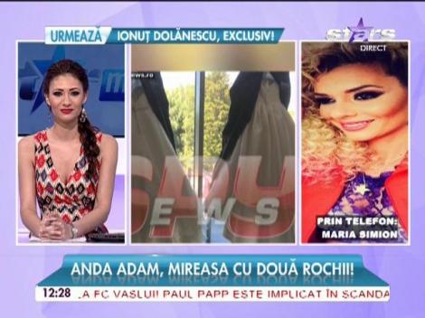 Anda Adam, mireasa cu două rochii! Ţinutele vedetei, &icirc;ntoarse pe toate părţile de specialişti