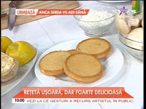 Ai poftă de un prânz săţios, dar dietetic? Raluca Dumitru îţi propune o "supă cremă de ciuperci"!