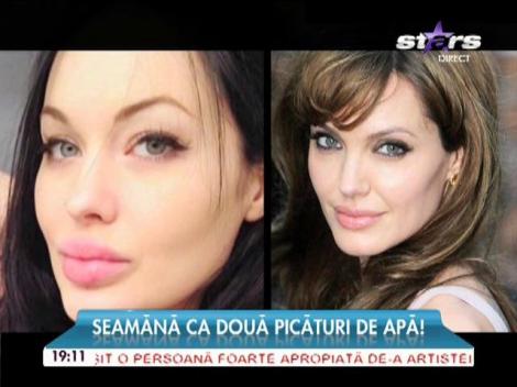Angelina Jolie are o sosie! Seamănă ca două picături de apă