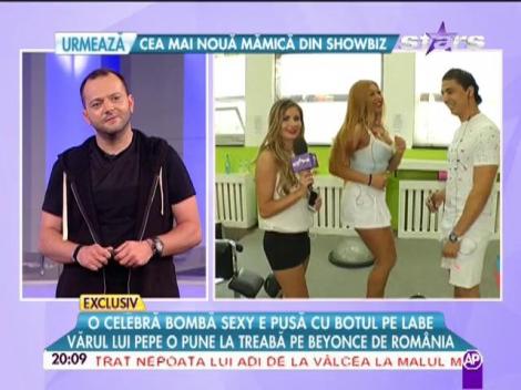 O celebră bombă sexy e pusă cu botul pe labe! Vărul lui Pepe o pune la treabă pe Beyonce de România