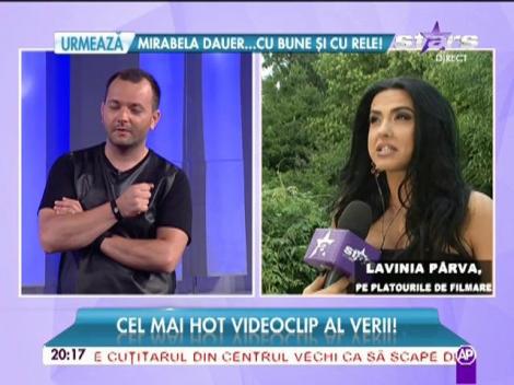 Lavinia Pîrva, vizitată pe platoul de filmare! Ştefan Bănică Jr. nu o scapă din ochi nicio clipă