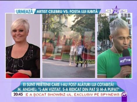 Ce spune Monica Anghel despre starea lui Gabriel Cotabiţă: "S-a ridicat din pat şi m-a pupat"