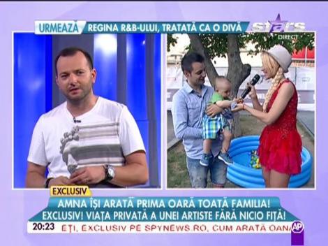 Amna, mama perfectă! Prima apariţie a artistei cu fiul la tv