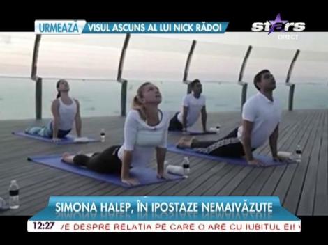 Simona Halep, ipostaze nemaivăzute! A dat tenisul de yoga