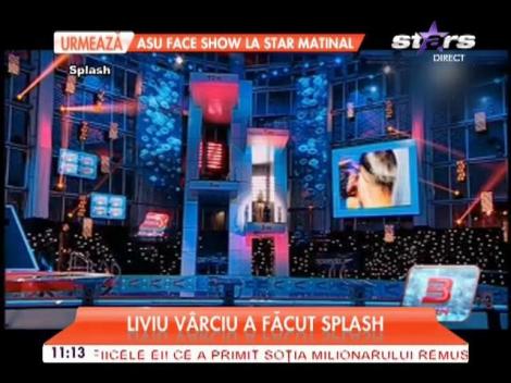 Liviu V&acirc;rciu a făcut Splash. A vrut să se dea cocoş şi a ajuns la spital