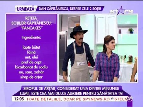 Reţeta "Star Chef" - Soţii Căpitănescu: Pancakes, cele mai delicioase clătite americane