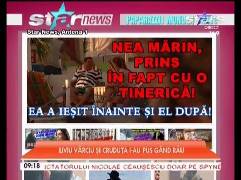 Imagini inedite cu Nea Marin! A fost prins in ofsaid