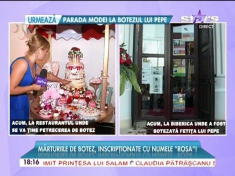 Aici vor petrece invitaţii lui Pepe! Cum arată restaurantul în care va avea loc petrecerea de botez a micuţa Rosa Alexandra