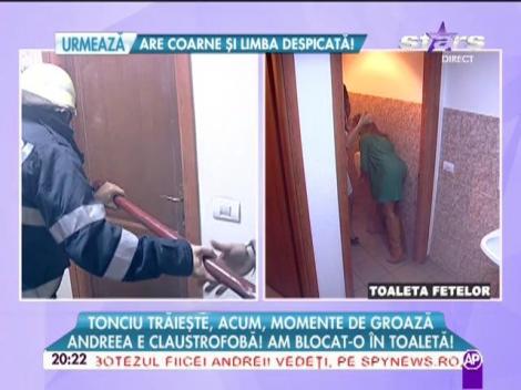 Andreea Tonciu şi asistenta lui Morar, clipe de groază! Blocate într-o taoaletă cuprinsă de flăcări