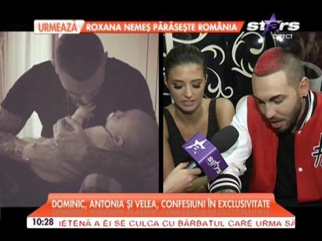 Cel mai tare interviu la...triplu! Velea şi Antonia, aşa cum nu i-ai mai văzut: "Dominic ne-a apropiat"