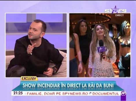 Show interzis minorilor, în direct, la "Răi da' buni"! Larisa Bercea i-a dansat la bara lui Mihai Morar, până l-a lăsat fără grai