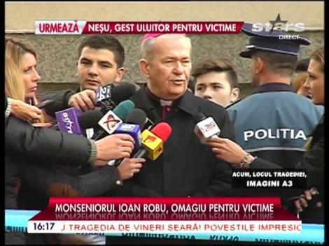 Monseniorul Ioan Robu, declaraţii halucinante despre incendiul de la Colectiv: "NU s-a întâmplat din vina lui Dumnezeu, ci din cauza oamenilor"