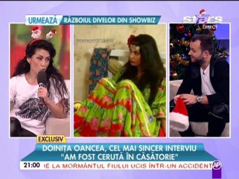 Doiniţa Oancea a aruncat BOMBA la "Răi da' buni": "Am fost cerută de soţie!"