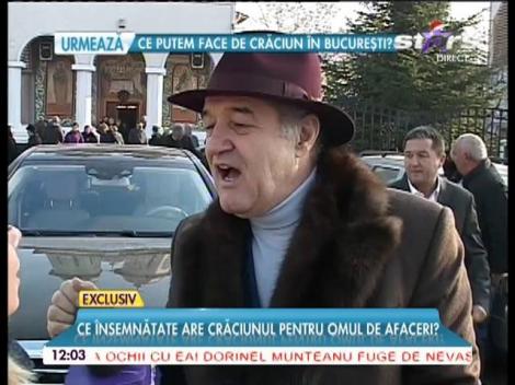 Crăciun în lacrimi pentru Gigi Becali: "Azi devenim fii ai Lui Dumnezeu"