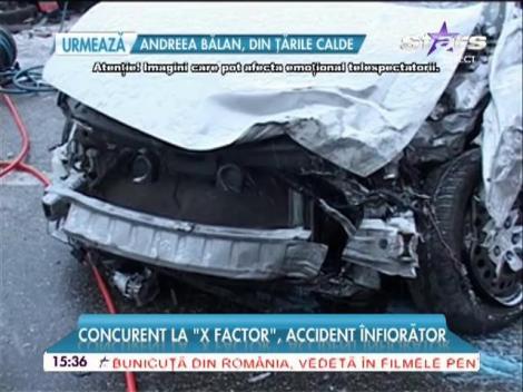 Concurent la "X Factor", accident înfiorător! Pompierii au tăiat uşa maşinii ca să-l poată scoatedin maşină