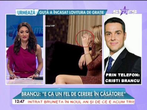 Cristian Borcea a cerut-o în căsătorie pe Valentina Pelinel? Cristi Brancu vorbeşte despre inelul de pe degetul blondei