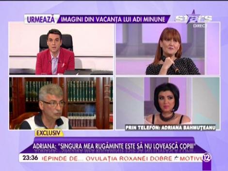 Adriana Bahmuţeanu &icirc;i dă replica lui Silviu Prigoană: "Singura mea rugăminte este să nu-i lovească pe copii!"
