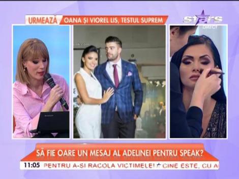 Adelina Pestriţu, la picioarele lui Speak? "Formula asta funcţionează întotdeauna!"