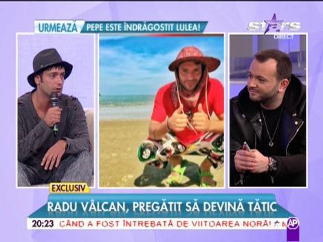 Radu V&acirc;lcan a primit prima hăinuţă pentru copilul său, &icirc;n direct: "La &icirc;ntoarcerea &icirc;n ţară am găsit-o pe Adela mai mare" 2