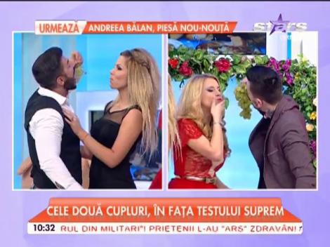 Două cupluri de succes din "Mireasă pentru fiul meu" puse la probe grele! S-au frecat, au m&acirc;ncat şi şi-au făcut declaraţii de dragoste! "Vreau să facem dragoste c&acirc;nd ajungem acasă"