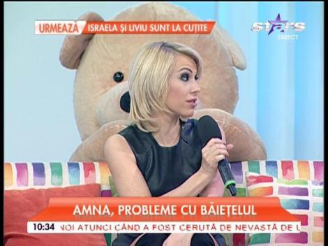 Amna a trecut prin momente dificile: "Copilul meu a fost internat în spital. A avut virusul AH1N1"