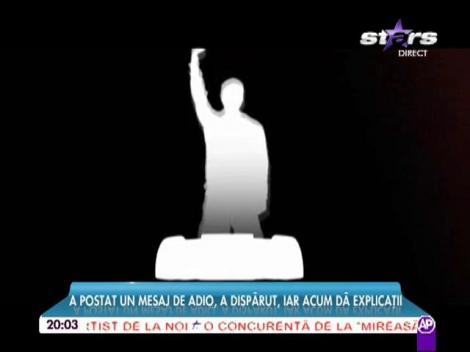 Primele declaraţii ale Dj-ului dispărut! Ce a spus despre ameninţarea lui cu sinuciderea