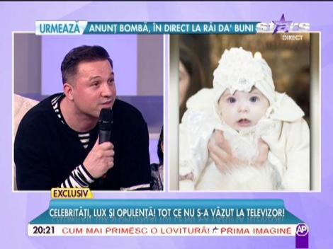 Piticu de la trupa "Simplu" şi-a botezat fetiţa! Imagini de la eveniment: "Avem o problemă cu ea"