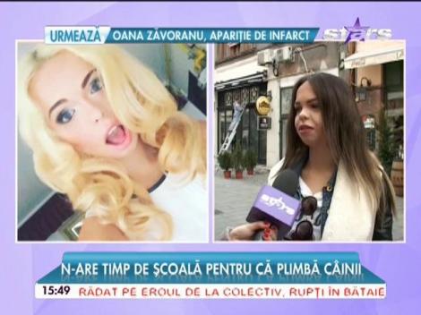 Barbie de Rom&acirc;nia renunţă la şcoală &icirc;n prag de Bacalaureat! "Merg doar s&acirc;mbăta"