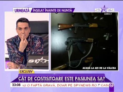 Adi de la Vâlcea are o pasiune costisitoare: "Am cinci arme de foc cu glonţ!"