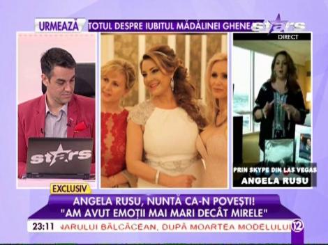 Angela Rusu, nuntă ca-n poveşti! "Naşa a primit un inel superb cu diamante de la naşu"