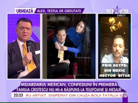 Miliardarul mexican, confesiuni în premieră! Imagini din intimitatea cu Irina Cristescu: "Familia Cristescu nu mi-a răspuns la telefoane şi mesaje"
