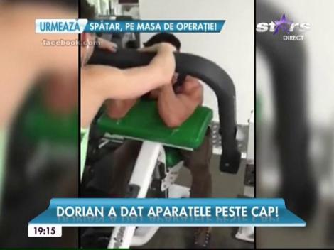Dorian Popa și-a dat fanele pe spate cu fizicul lui! Și-a arătat pătrățele în timpul unui antrenament la sală