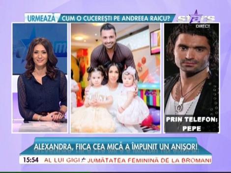 Fericire mare în familia lui Pepe! Alexandra, fiica cea mică a împlinit un anişor!