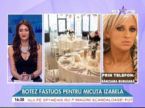Botez fastuos pentru micuţa Izabela! Ce ţinute va schimba fata S&acirc;nzianei Buruiană la marele eveniment?