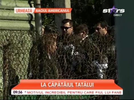 Primele imagini cu Dan Diaconescu la căpătâiul tatălui