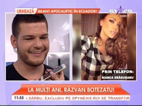 Bianca Drăguşanu, mesaj surprinzător pentru Răzvan Botezatu: "Te iubesc"