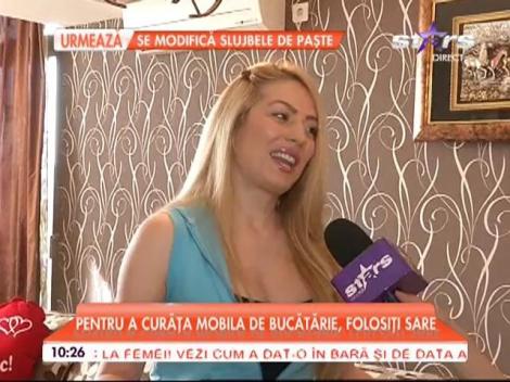 Cum se pregăteşte o artistă de la noi de Paşte! A renunţat la tocuri şi a trecut la curăţenie