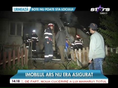 Incendiu devastator în Sinaia! Flăcările au mistuit casa în doar câteva mintue!