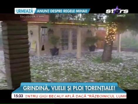 Imagini apocaliptice în săptămâna mare! Grindină, vijelii şi ploi torenţiale!
