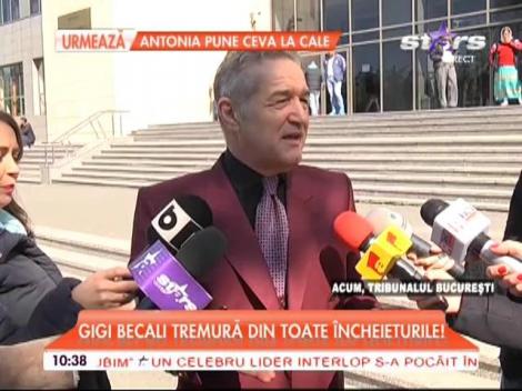 Gigi Becali, primele declaraţii după ce s-a prezentat în faţa judecătorilor! Ce se întâmplă în procesul pentru marca Steaua