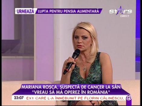 Mariana Roşca, suspectă de cancer! Blonda are 12 noduli la s&acirc;n: "Cel mai mare are 3 cm"