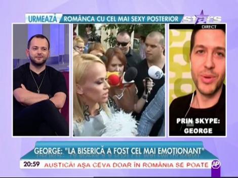 Evelin, fetiţa Andei Adam, prima băiţă. Naşul ei este extrem de emoţionat