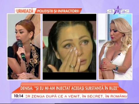 Denisa de la Bambi &icirc;i calcă pe urme Brigittei Sfăt. Probleme mari după ce şi-au injectat buzele: "Mi-e teamă"