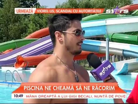 VIDEO / Ispita Maria, apariţie neaşteptată la piscină! Motivul pentru care a venit îmbrăcată într-o rochie elegantă