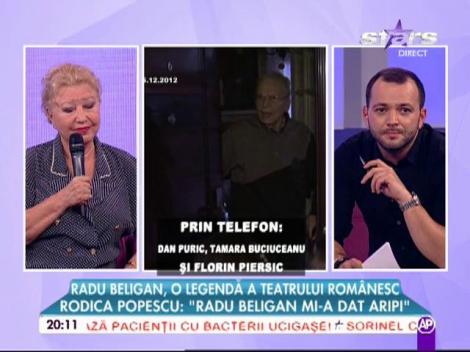 Florin Piersic, Dan Puric, Tamara Buciuceanu şi Rodica Popescu - Bitănescu, amintiri emoţionante cu maestrul Radu Beligan! Lacrimile le-au fost greu de stăp&acirc;nit