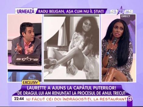 VIDEO & FOTO / Laurette a ajuns la capătul capătul puterilor: "De dragul lui, am renunţat la procesul de anul trecut" Vedeta şi fostul iubit hotărăsc în instanţă viitorul fetiţei lor