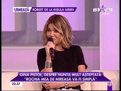 Gina Pistol, dezvăluire neaşteptată &icirc;n direct! "Am m&acirc;ncat rahat"